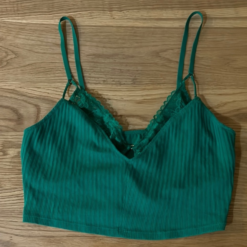 Aerie Emerald Lace Bralette